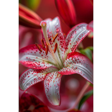Lily Flower Canvas on Canvas